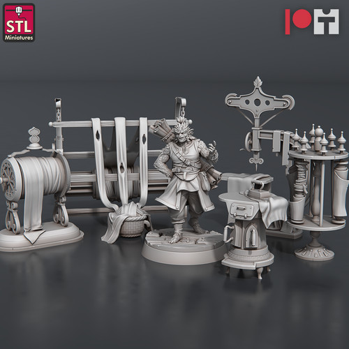Stoffe fabrik miniatur - stoffe,